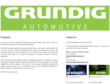 Tablet Screenshot of grundigautomotive.com